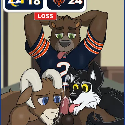 rampage (los angeles rams), staley da bear, thehuskyk9 (chicago bears, los angeles rams) created by thehuskyk9 (artist)