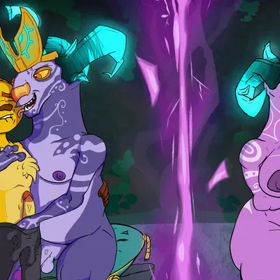 ratchet (ratchet and clank), rivet (ratchet and clank), zahn gribnak (ratchet and clank) (ratchet and clank, sony corporation) created by puffy the destroyer