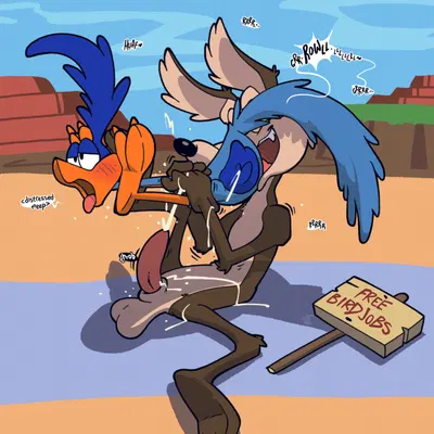 road runner (looney tunes), wile e. coyote (looney tunes, warner brothers) created by argon vile