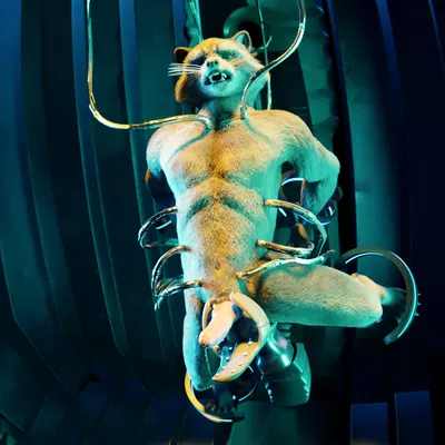 rocket raccoon (guardians of the galaxy, marvel) created by ralic turman