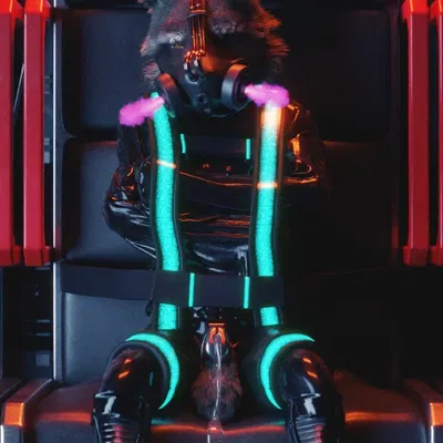 rocket raccoon (guardians of the galaxy, marvel) created by ralic turman