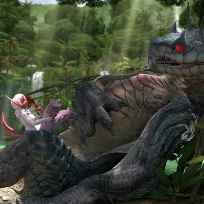 rose duskclaw (capcom, monster hunter) created by zero3delta