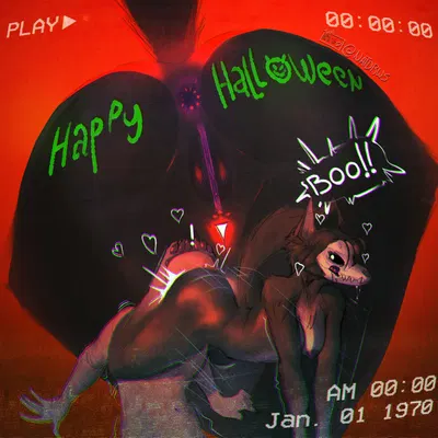 scp-1471-a (halloween, scp foundation) created by natdraws