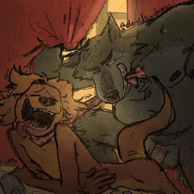 shmorso, unnamed wolf (nives) created by devi1s dozen