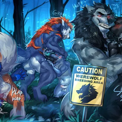 silver (killerwolf1020) (mythology, werewolf breeding area sign) created by mekaska