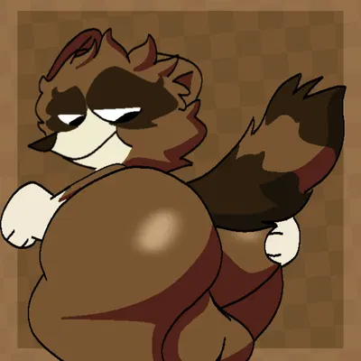 small fun raccoon (housebroken) (housebroken) created by megabox