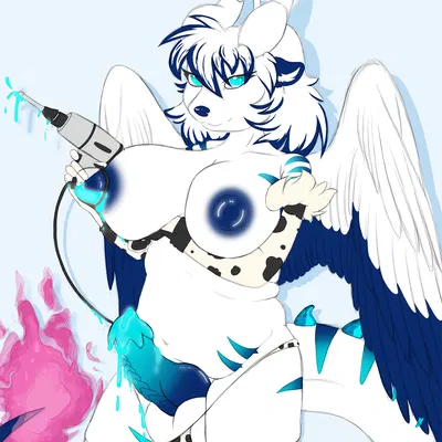 snowy (dat one dragfolfeon) (mythology) created by fricken stoat