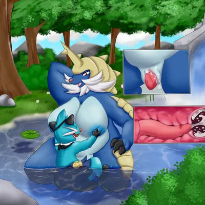 spearmint iv the dewott (nintendo, pokemon) created by woofington gator