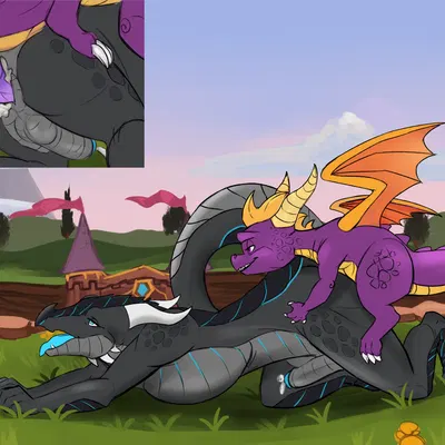 spyro, xero (captainscales) (activision, mythology) created by charliemcarthy