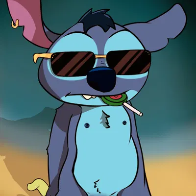 stitch (lilo and stitch) (disney, lilo and stitch) created by lokiebike