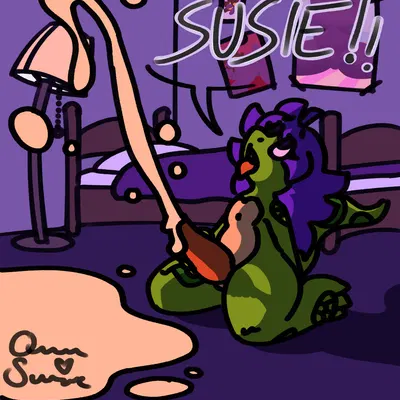 susie (deltarune), trixie (queen susie) (deltarune, kinktober) created by queen susie