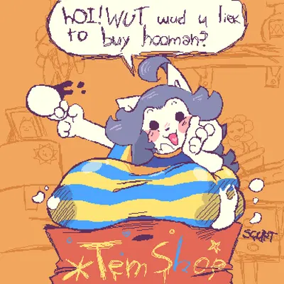 temmie (undertale) (undertale, undertale (series)) created by nucr4r