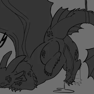 toothless (dreamworks, european mythology) created by wyrmling (artist)