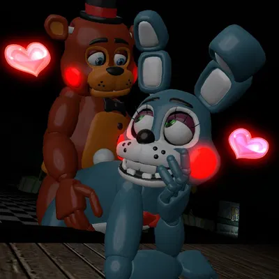 toy bonnie (fnaf), toy freddy (fnaf) (five nights at freddy's, five nights at freddy's 2) created by slayerthefox115