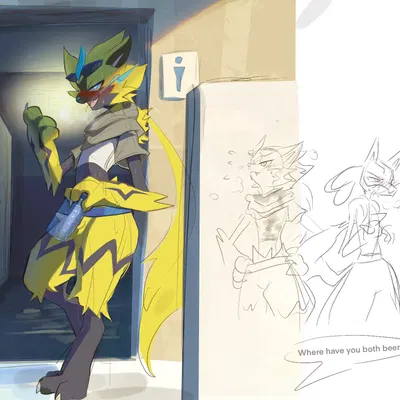 training style zeraora (nintendo, pokemon) created by tenebscuro