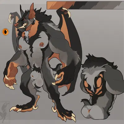 werebat (achaiwolf) created by twistedhound