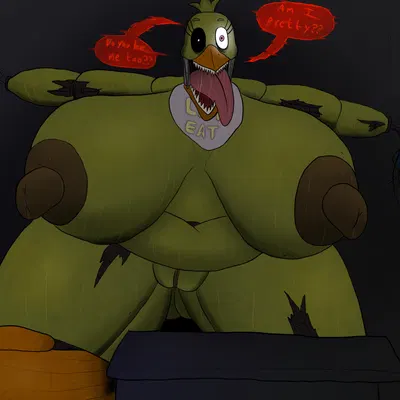 withered chica (fnaf) (five nights at freddy's, five nights at freddy's 2) created by m4n