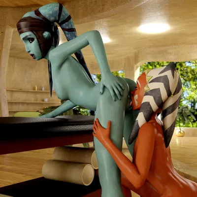 aayla secura, ahsoka tano (star wars, star wars: the clone wars) created by kirelics