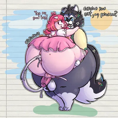 abby "cherry", reggie "rey" created by thefluffyrey69