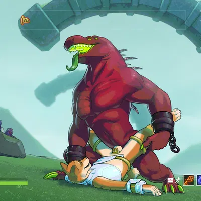 acrid (risk of rain), rags (youtuber) (risk of rain) created by ibero