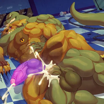 adelthelizard, springtrap (fnaf) (five nights at freddy's, five nights at freddy's 3) created by kiddie jukes