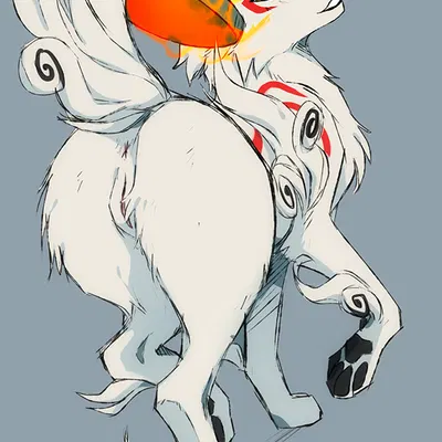 amaterasu (okami) (capcom, clover studio) created by azzai