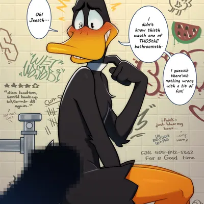 ambient crewmate (among us), daffy duck, dickbutt (ambient among us, among us) created by wetwasabi
