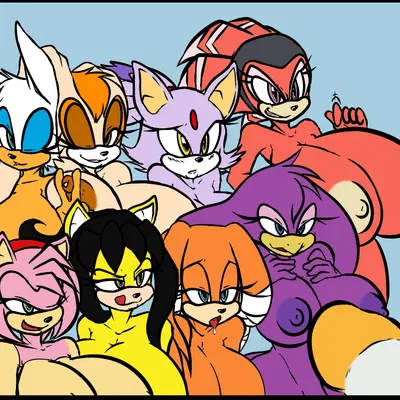 amy rose, blaze the cat, honey the cat (sega, sonic adventure) created by little-gray-bunny, third-party edit