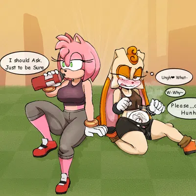 amy rose, cream the rabbit (sega, sonic the hedgehog (series)) created by souley69