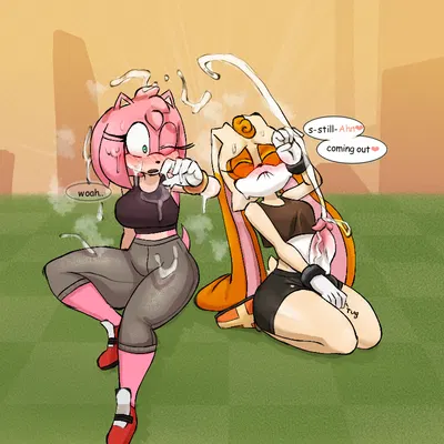 amy rose, cream the rabbit (sega, sonic the hedgehog (series)) created by souley69