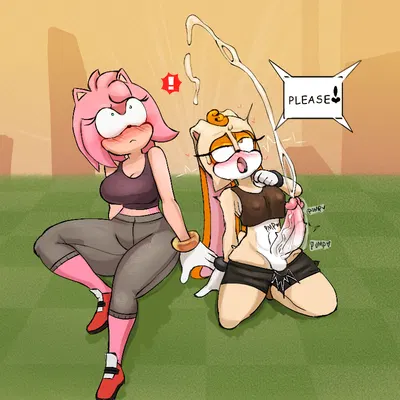 amy rose, cream the rabbit (sega, sonic the hedgehog (series)) created by souley69