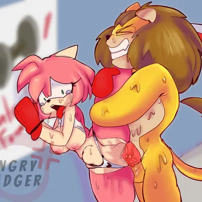 amy rose, fan character (sega, sonic the hedgehog (series)) created by angrybadger000