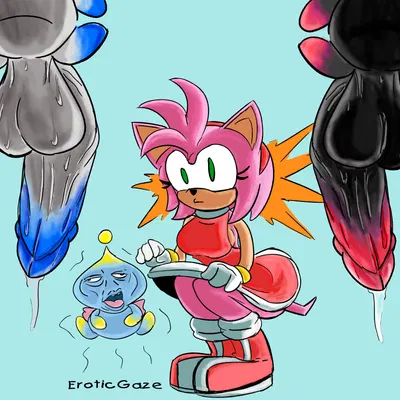 amy rose (sega, sonic the hedgehog (series)) created by eroticgaze
