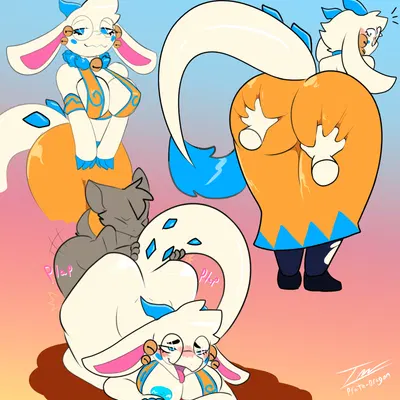 angela flux, anthro anon (atlyss, mythology) created by prate-dragon