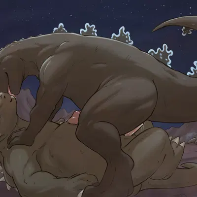 anguirus, baragon, godzilla (godzilla (series), toho) created by oriont