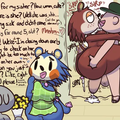 anon, mabel able, sable able (animal crossing, nintendo) created by klutzatdusk