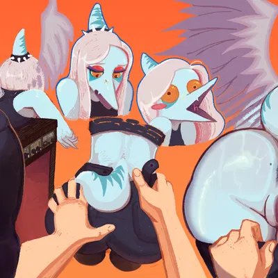 anon (snoot game), fang (gvh) (cavemanon studios, goodbye volcano high) created by buffysaintfury