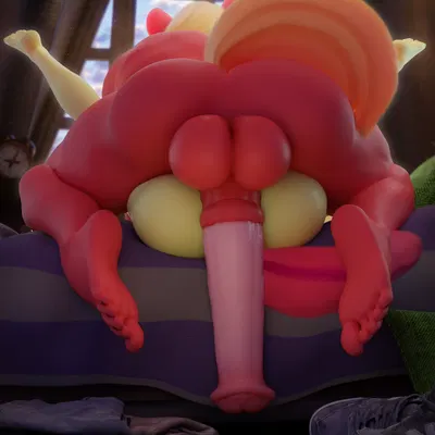 apple bloom (mlp), big macintosh (mlp) (friendship is magic, hasbro) created by hooves-art