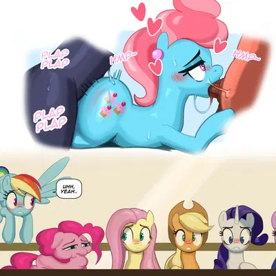 applejack (mlp), fluttershy (mlp), mrs. cake (mlp) (friendship is magic, hasbro) created by ton618