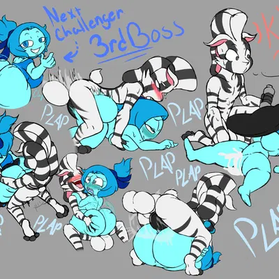 aquamarine (steven universe), theo the zebunny (cartoon network, steven universe) created by zebunnyparadise