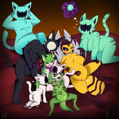 ark (drakethepanther), dorei (drakethepanther), linda (drakethepanther) created by e-01