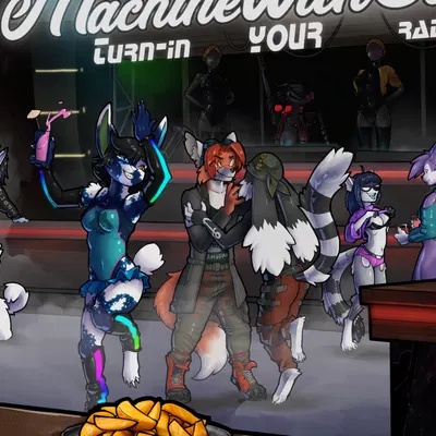 arkeid bilgerat (machinewithsoul), left (atomic heart), right (atomic heart) (atomic heart) created by machinewithsoul