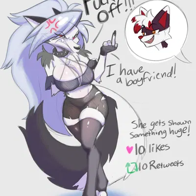 artifact the fox, loona (helluva boss) (hellaverse, helluva boss) created by glowhorn