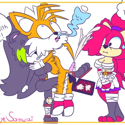 asami the cat, miles prower (sega, sonic the hedgehog (series)) created by redeye samurai