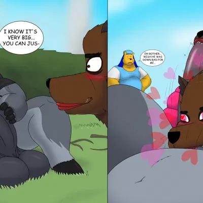 background character, eeyore, pooh bear (disney, glizzy gobbler) created by alythewolfcat