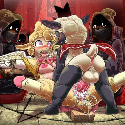 background character, firecat, keenie (helluva boss) (christianity, cult of the lamb) created by kitsune youkai