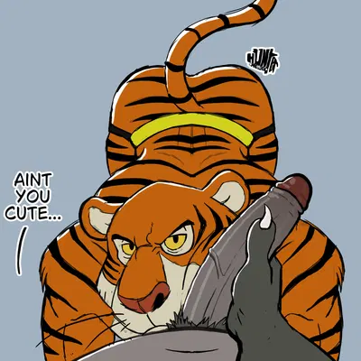 baloo, shere khan (the jungle book) created by hunter-husky