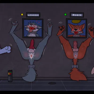 bandit heeler, legoshi (beastars), robin hood (beastars, bluey (series)) created by rotten robbie