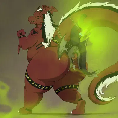 bau (bauisstinky), miasmagrowlmon (bandai namco, digimon) created by rikuaoshi