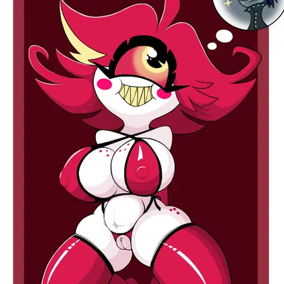 baxter (hazbin hotel), niffty (hazbin hotel) (hazbin hotel, hellaverse) created by poraka7